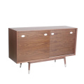 Holzmöbel Klassisches Wohnzimmer Sideboard mit Massivholz Bein